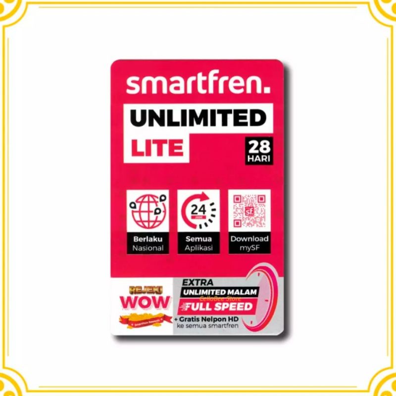 Voucher Kuota Smartfren Unlimited Lite 28 Hari