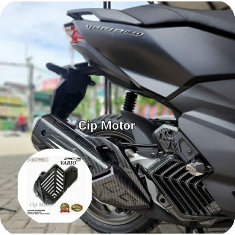 Tutup radiator Vario 160 Pcx 160 carbon Nemo