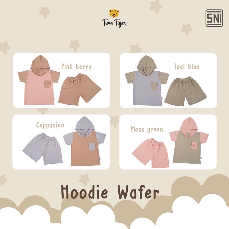 Twin Tiger Hoodie Wafer  &amp; Short - Hoodie Anak/Setelan anak Murah