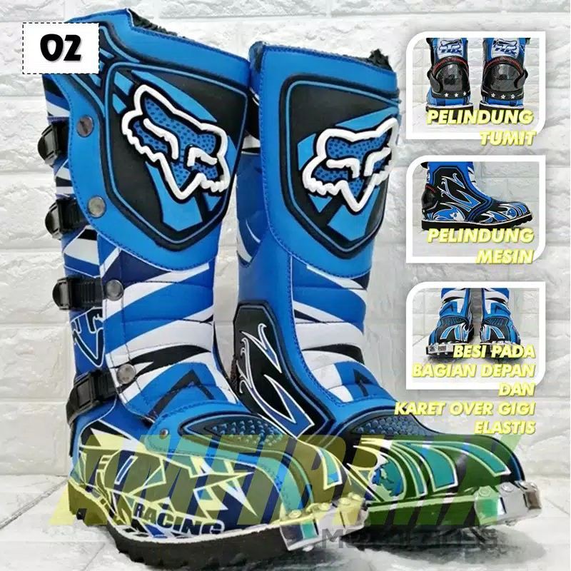 Sepatu Trail Adventure Safety Protector Blue