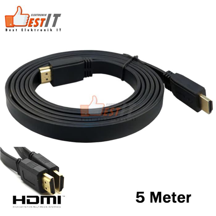 Kabel HDMI 5 Meter Flat V1.4 Kabel Hdmi