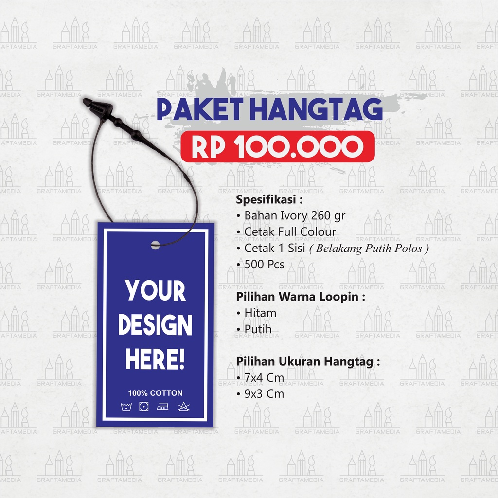 

Paket Hangtag 100.000 ( GRATIS DESAIN & GRATIS LOOPIN )