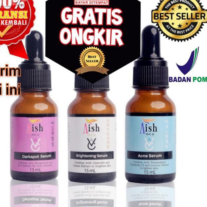 ➷ BAYAR AISH | SERUM AISH | AISH SERUM ACNE/ DARK SPOT/ BRIGHTENING ASLI KOREA 100% Ori ←