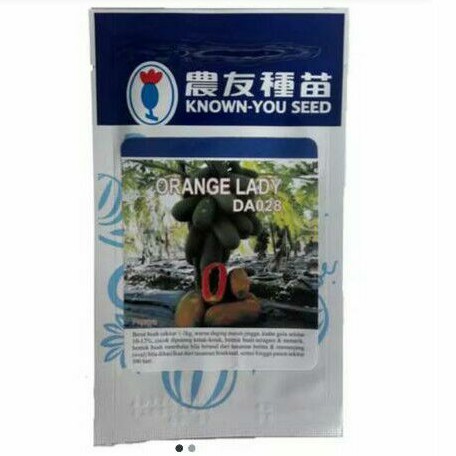 known you seed orange lady papaya -benih pepaya 10 gram