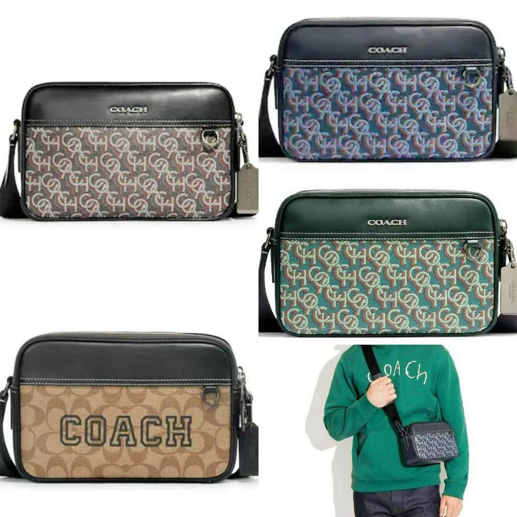 【Instant/Same Day] coach  CF484 CE638 Men's Shoulder Bag Cross Body Bag Camera Bag  xjb  484  638