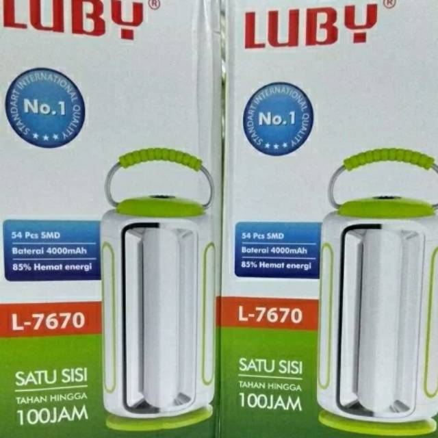 Lampu Emergency LUBY L-7670 3 Sisi Lampu