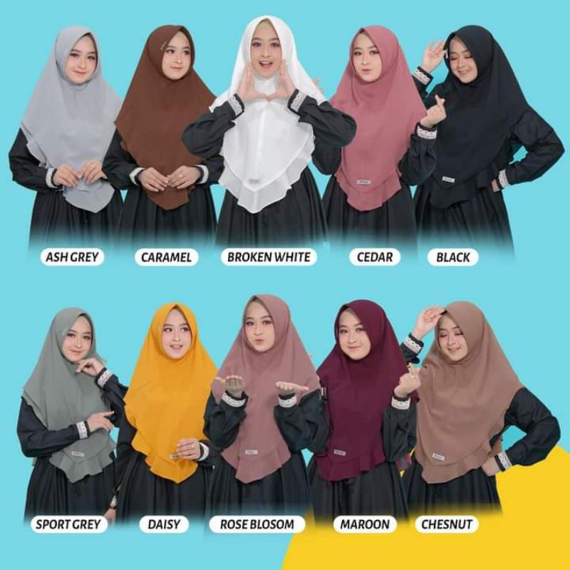 BERGO MAESAROH BY FAUZ/bergo ori/bergo fauz ori/bergo branded/bergo murah