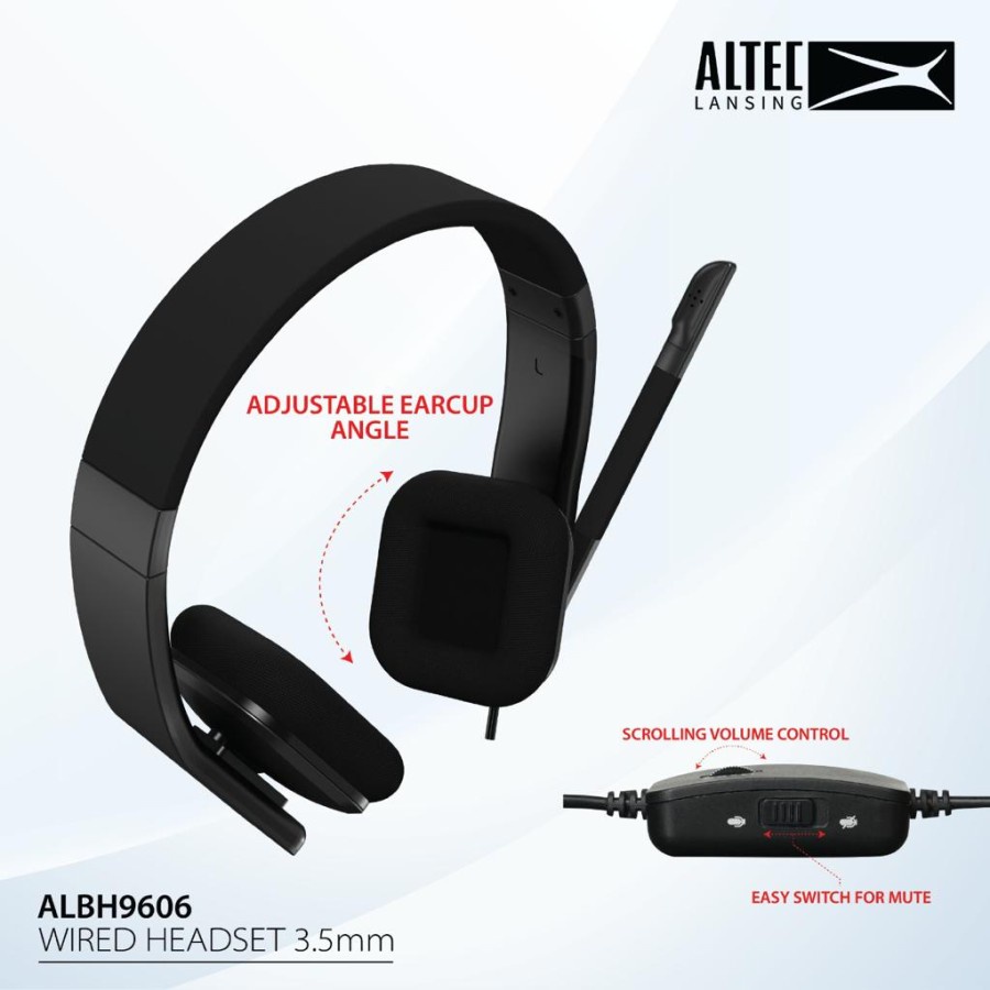 ALBH9606 Altec Lansing Stereo Headset Wired