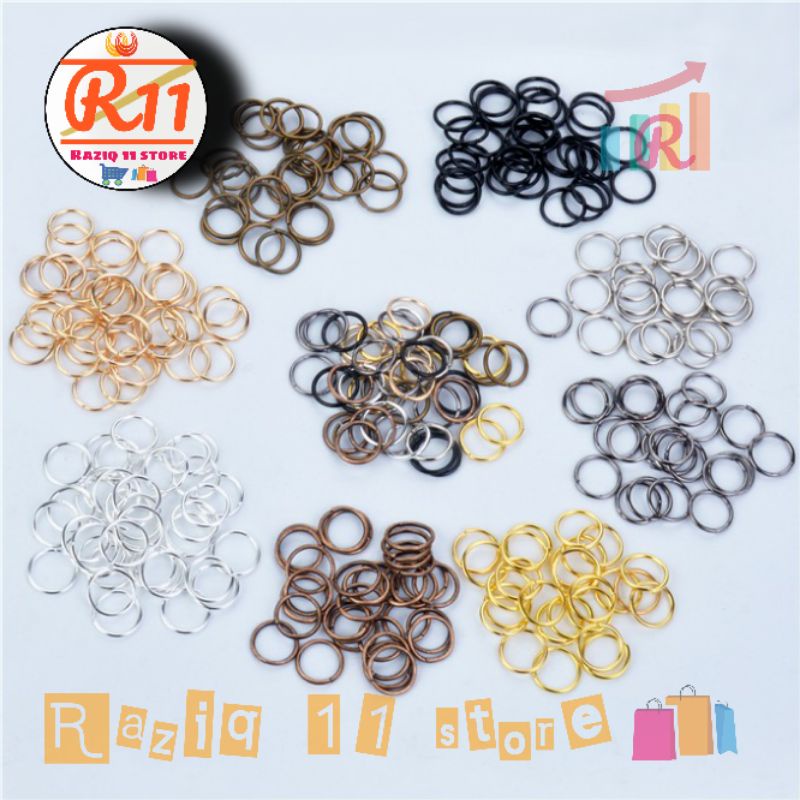 (20 gram) Ring O Bahan Aksesoris Jump Ring Pengait Rantai