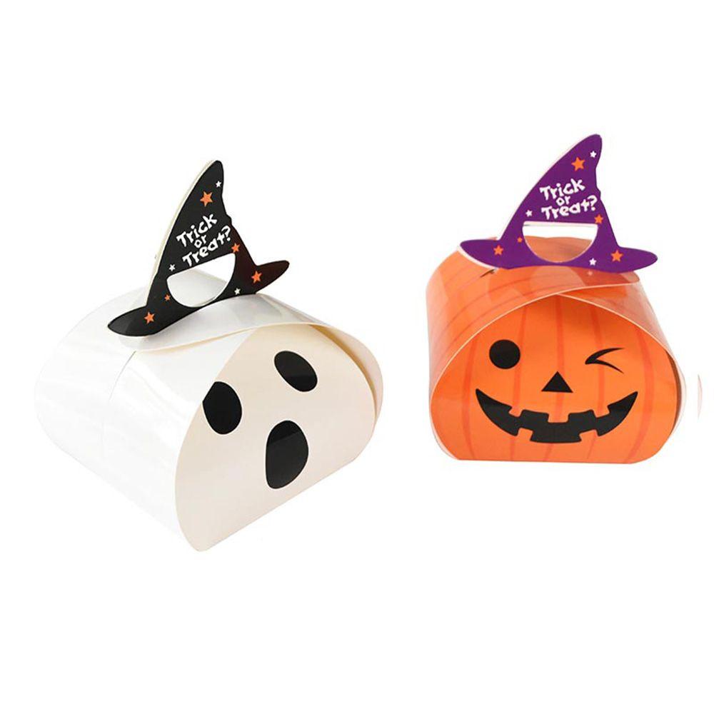 Mxbeauty Candy Box 10Pcs Trick Or Treat Gift Warpping Supplies Untuk Biskuit Permen Pouch Snack Dekorasi Halloween