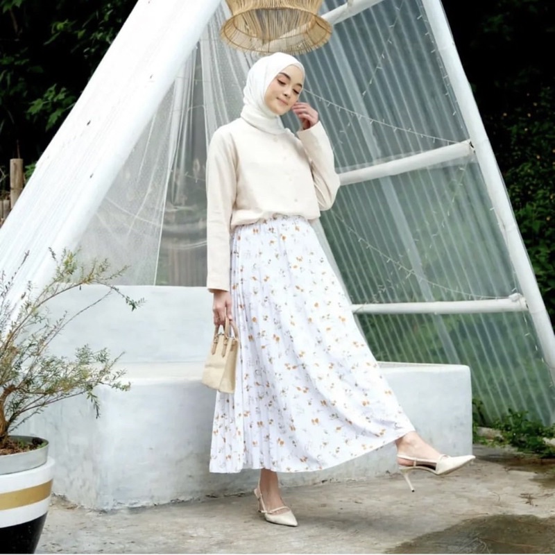 MELATI PLISKET SKIRT - Rok Plisket Wanita Fisy