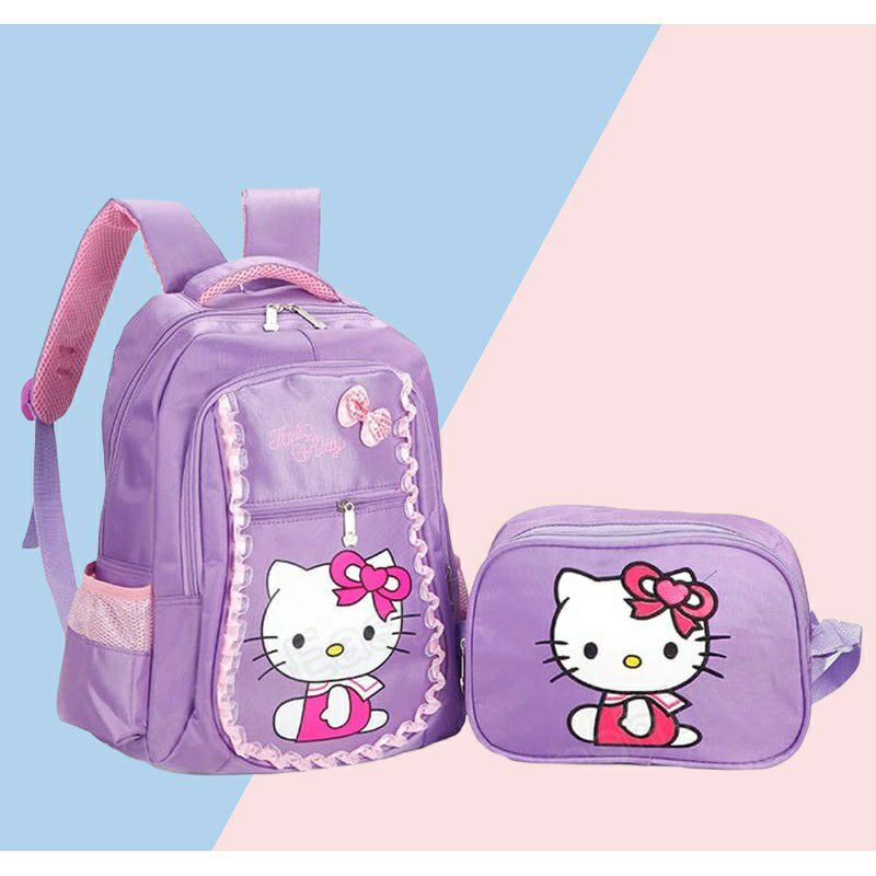 Tas Anak TK SD Terbaru 2021 Anak Perempuan Fashion Keren Ransel Kartun Helokitty Ransel Sekolah Siswa Kapasitas Besar Lucu Remaja Laptop tas ransel hello kitty anak perempuan wanita kecil karakter