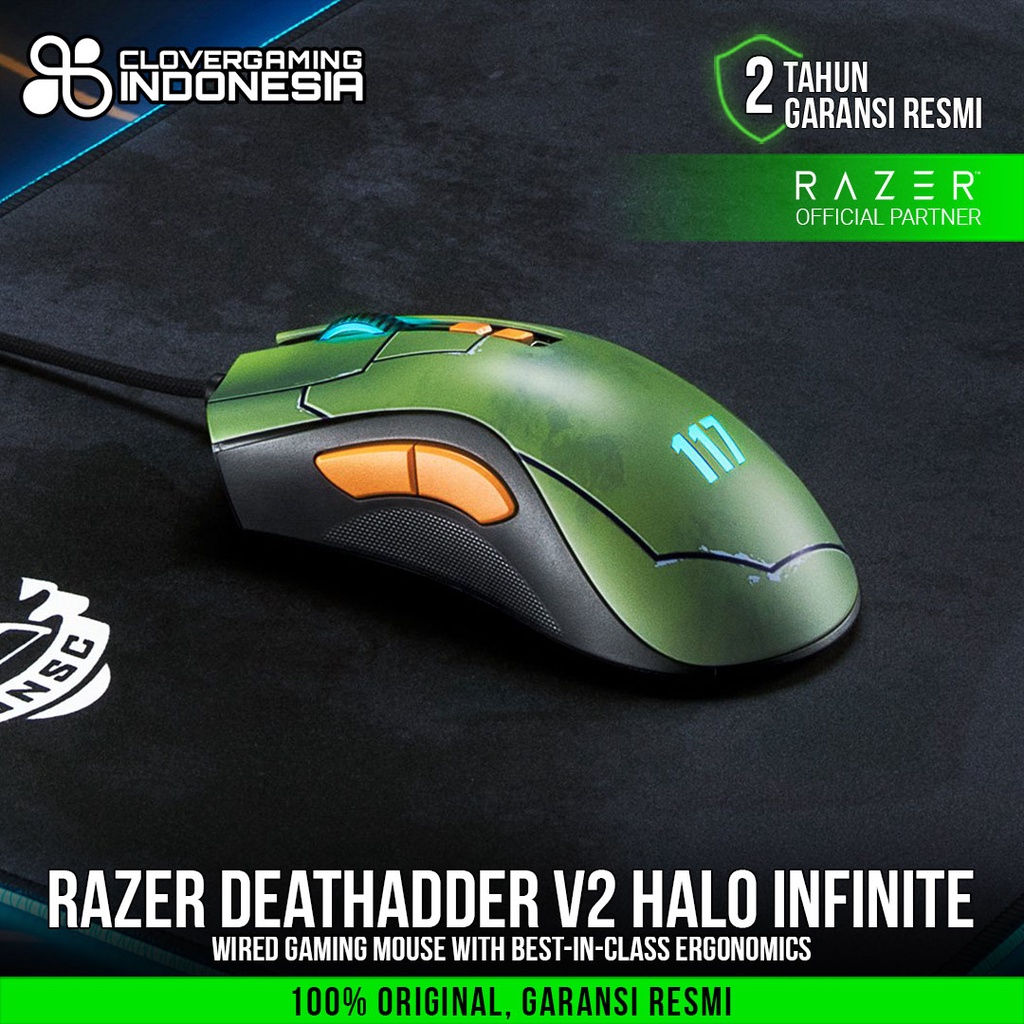 Razer DeathAdder V2 Halo Infinite - Ergonomic Gaming Mouse