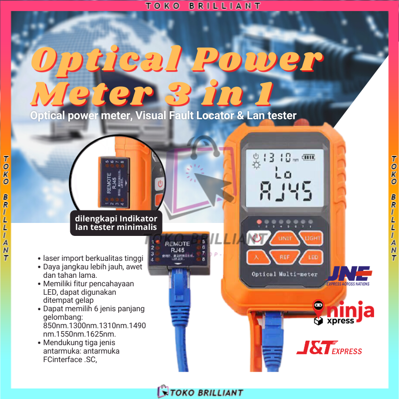 OPM 3 in 1 OPM VFL Network Cable Test  3 in 1 Optical Power Meter 3 in 1 [Asli bisa COD]