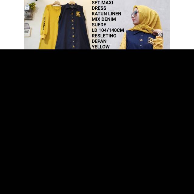 Gamis set jeans. SHR