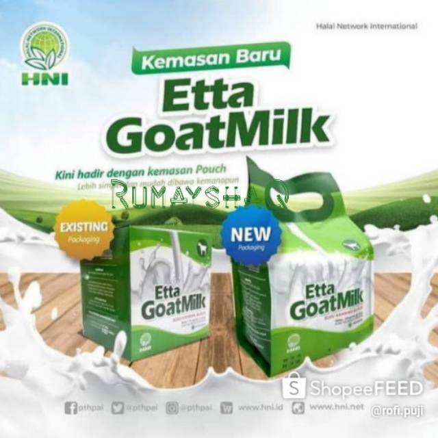 

Etta Goat Milk HPAI (susu kambing)