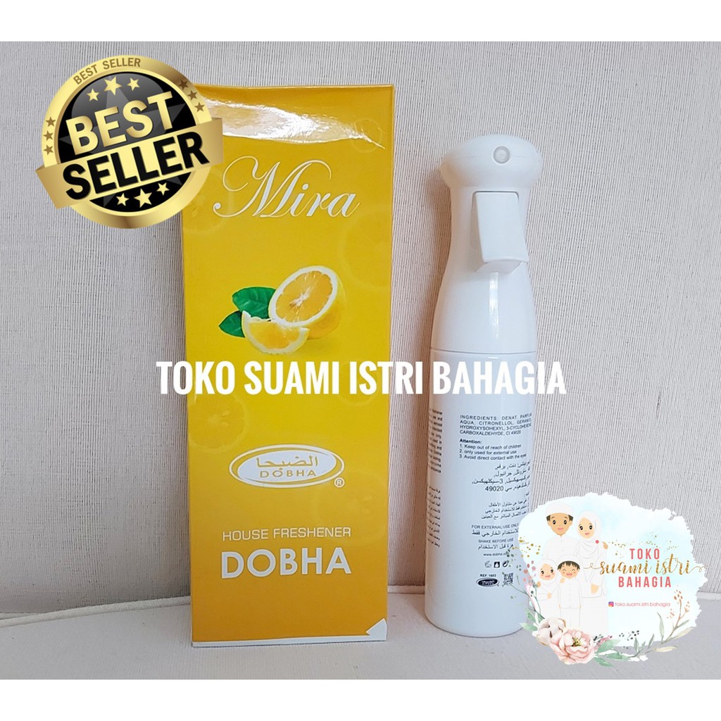 Pengharum Ruangan Mira Lemon 250 ml Dobha Spray Air Bay Fresh