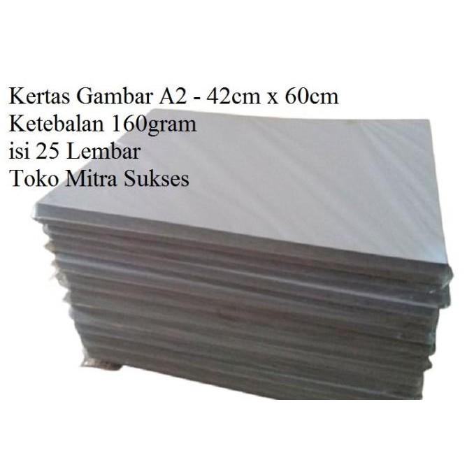 

PERALATAN MENGGAMBAR KERTAS GAMBAR A2 - 42CM X 60CM PERALATAN LUKIS