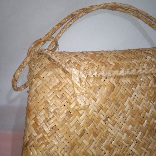 Tas Caneron Tas Rotan Tas Kaneron Tutup Tas Slempang Pria Bahan Kulit Rotan Tas Badui Model Tutup