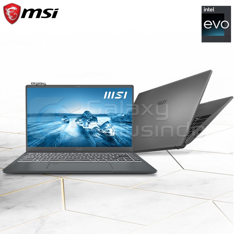 MSi PRESTIGE 14 EVO A12M Core i5 1240P 512GB SSD 16GB INTEL IRIS XE GRAPHIC - 14EVO Carbon Grey Notebook