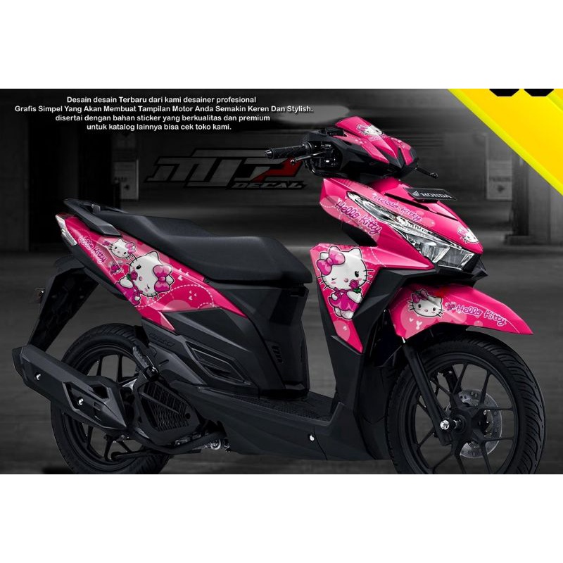 0117 decal sticker motor honda vario old LED lama led 125/150 full body th 2016-2019 terbaru hello k