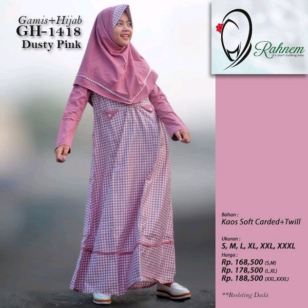 GAMIS ANAK PEREMPUAN / RAHNEM GH - 1418 / FASHION  MUSLIM ANAK