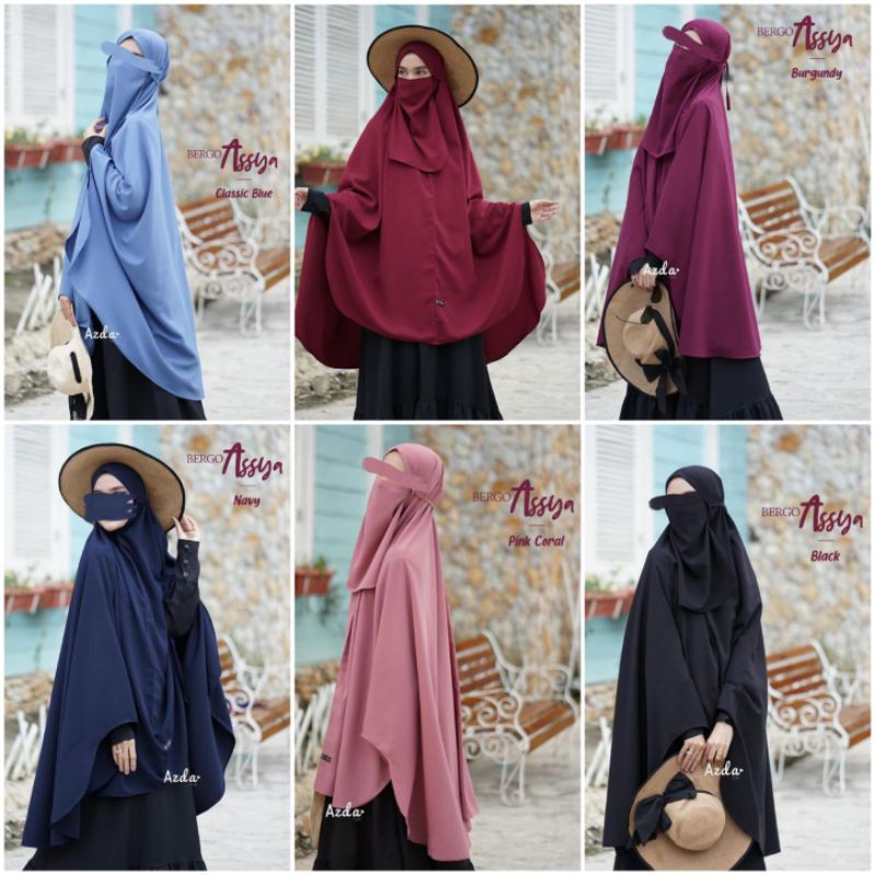 Azda - Bergo Assya by Azda Bergo Tali size Jumbo Bahan Wolpeach Grade A