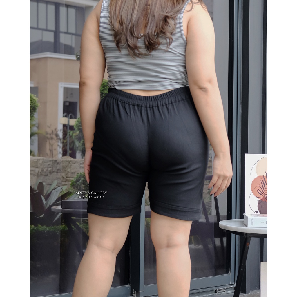 ADEEVA Jeje Hot Pants Jumbo Celana Pendek Wanita Jumbo