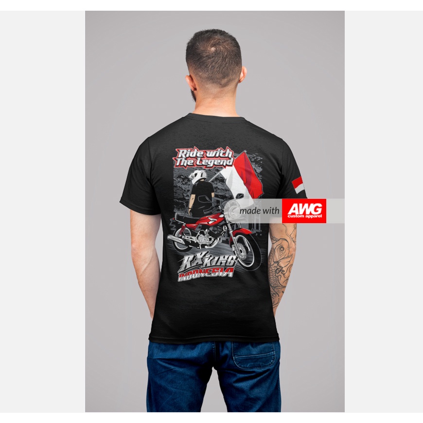 AWG Kaos Rx King Indonesia/Rx King Anniversary bahan katun combed model unisex