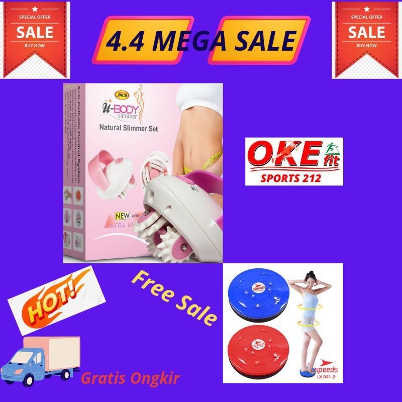 《COD》 Original Jaco U Body Slimmer Alat Pembakar Lemak modern