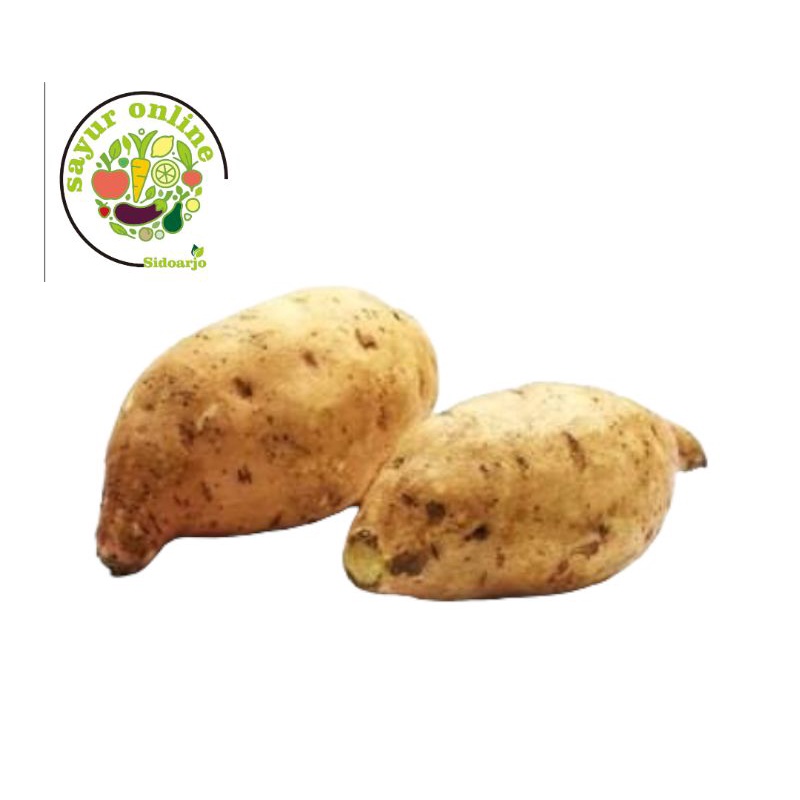 

ketela / ubi jalar putih ubi-ubian 1kg