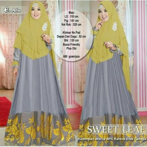 Brand xxl xl jumbo big size syari'i maxy gamis baju pesta muslim elegan set qs