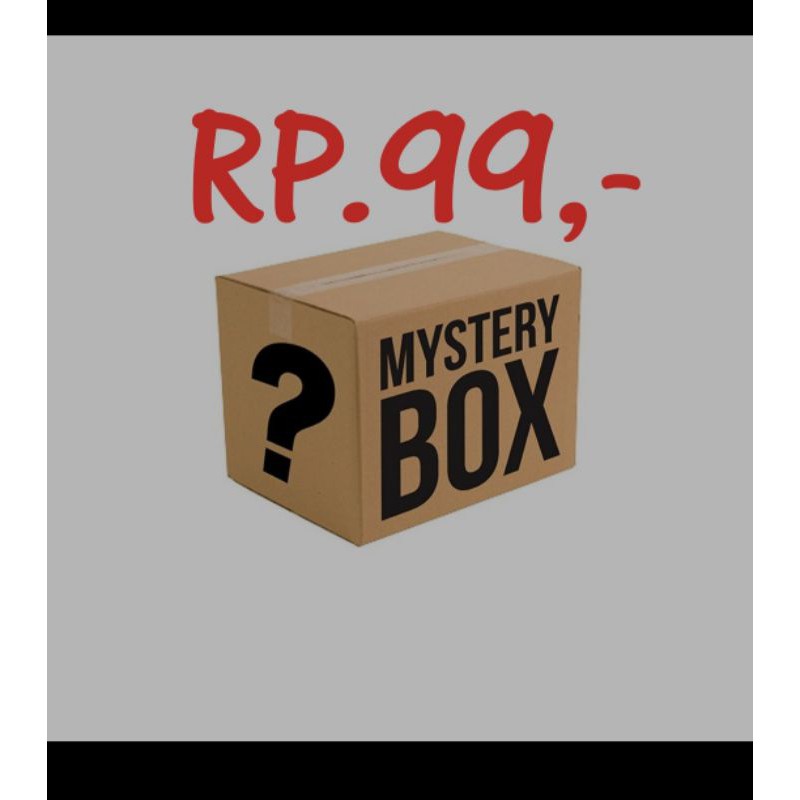 MYSTERY BOX RP. 99 RUPIAH  GET IT NOW. PROMO PRODUK PERDANA