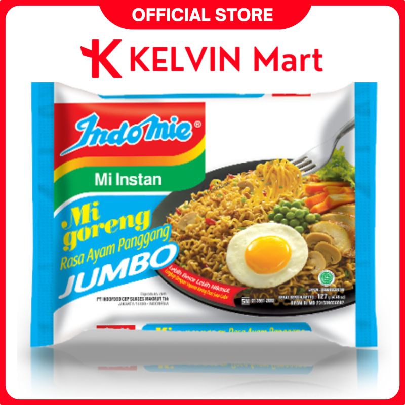 

Indomie Mie Goreng Jumbo Ayam Panggang Pck 127g | KELVIN Mart