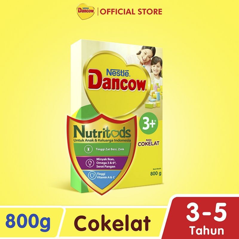 

Nestle Dancow Nutritods 3+ Cokelat 800 gr