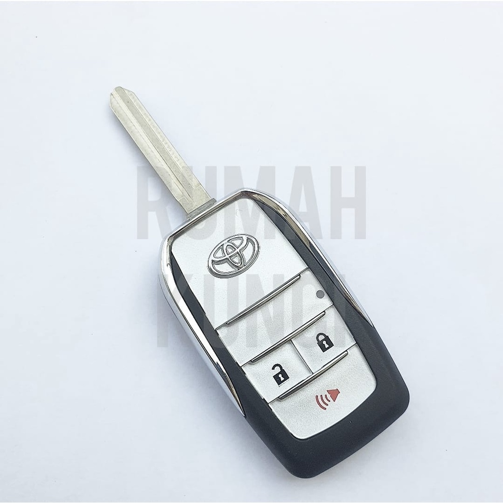 Flip Key Mobil Toyota 3 Tombol Innova Fortuner Altis