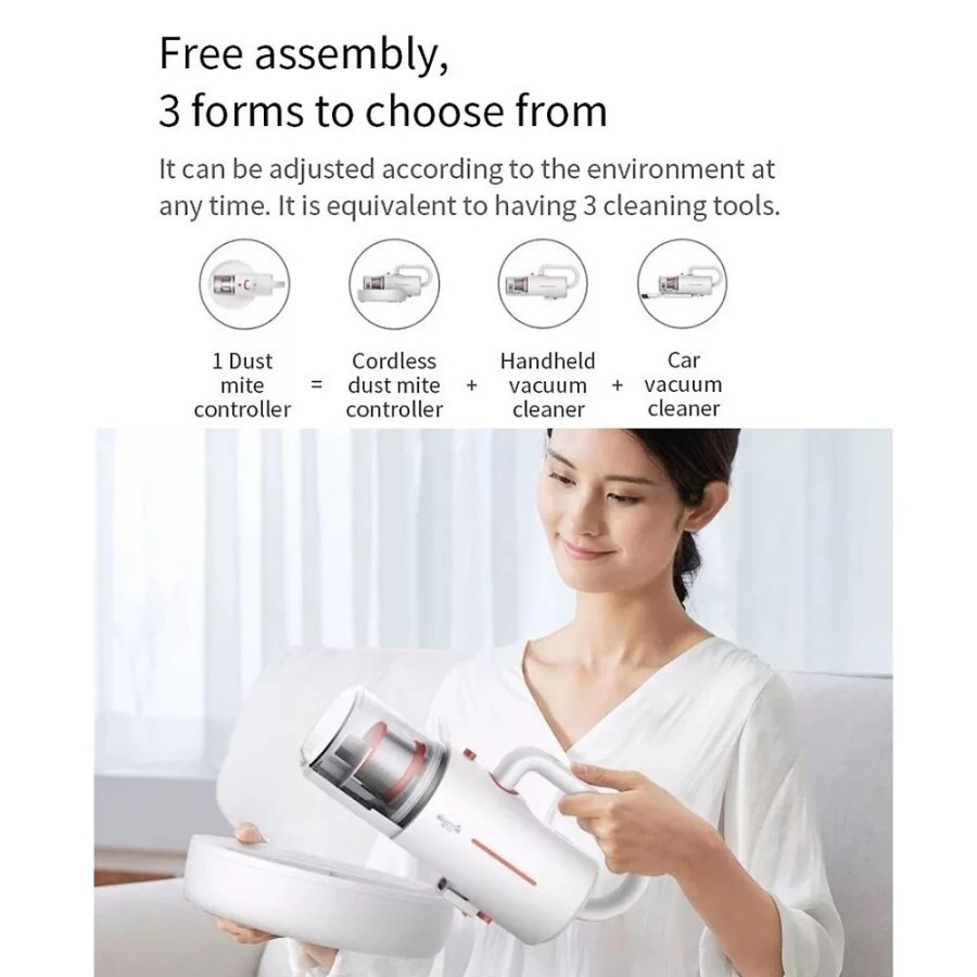 Deerma Vacuum Cleaner UV-C CM1900/CM1910 Cordless Vacum Cleaner Tungau