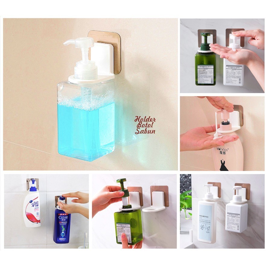 MH - HOLDER BOTOL SABUN - GANTUNGAN BOTOL SABUN - RAK SHAMPOO GANTUNG