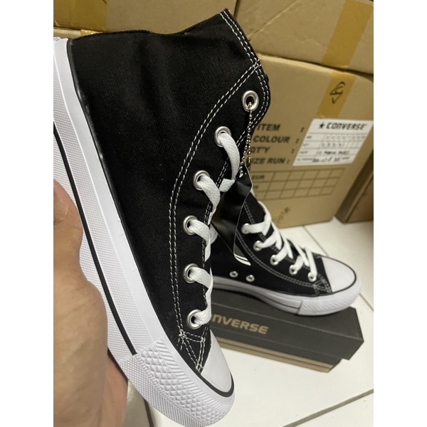 SEPATU CONVERS BLACK CLASIK TINGGI IMPOR MURAH