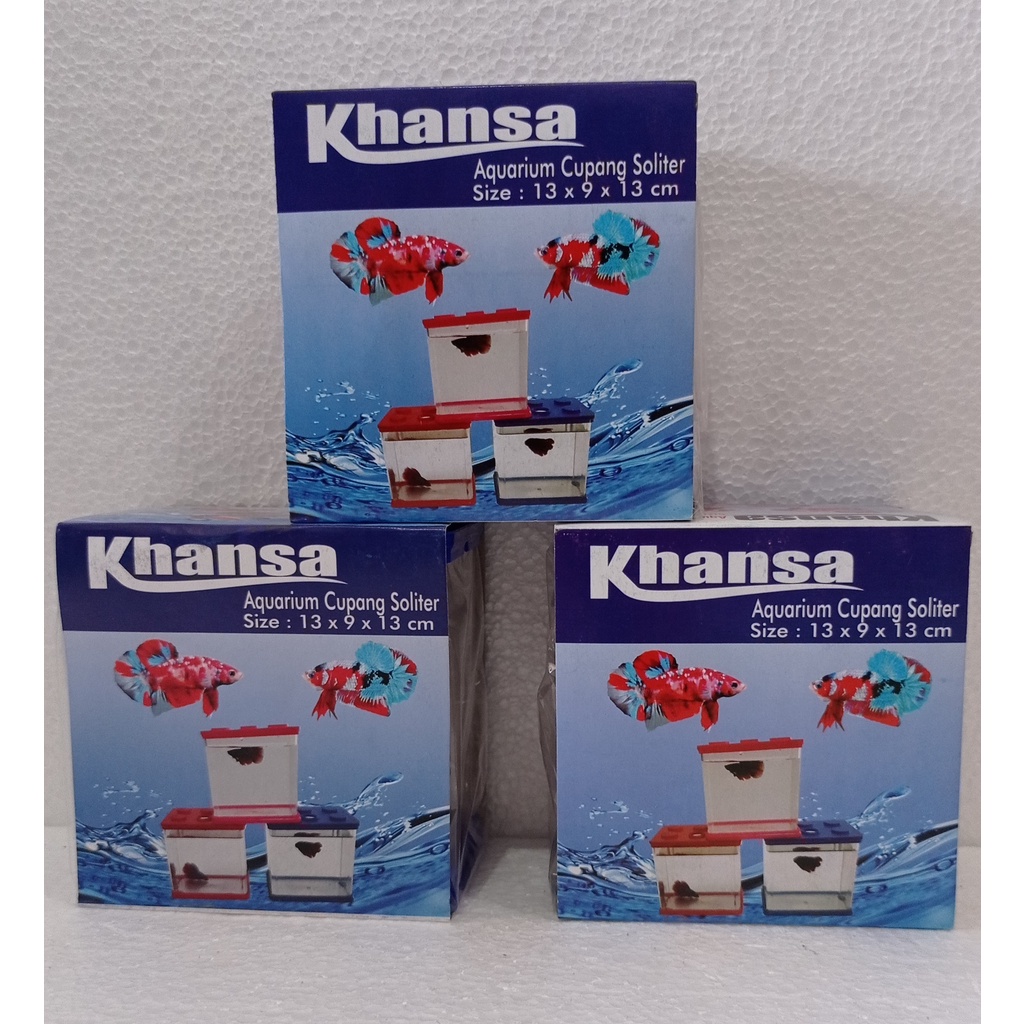Soliter aquarium ikan cupang kotak lego khansa Tempat ikan kecil