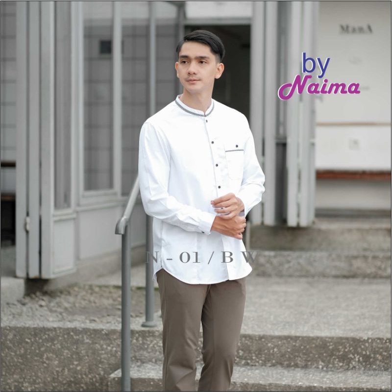 Kemeja koko Koko lengan panjang Koko putih Kemeja koko dewasa Koko baru Baju koko tangan panjang