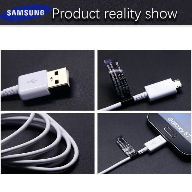 Kabel Data Samsung S6 S7 Micro USB 2.A Original Support Fast Charger 100%