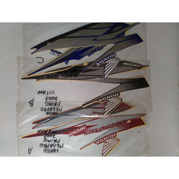 striping stiker stripping motor honda megapro primus 2006/2007