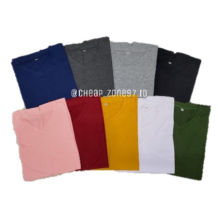 Kaos V NECK Wanita JUMBO / Kaos Wanita V NECK Lengan Pendek