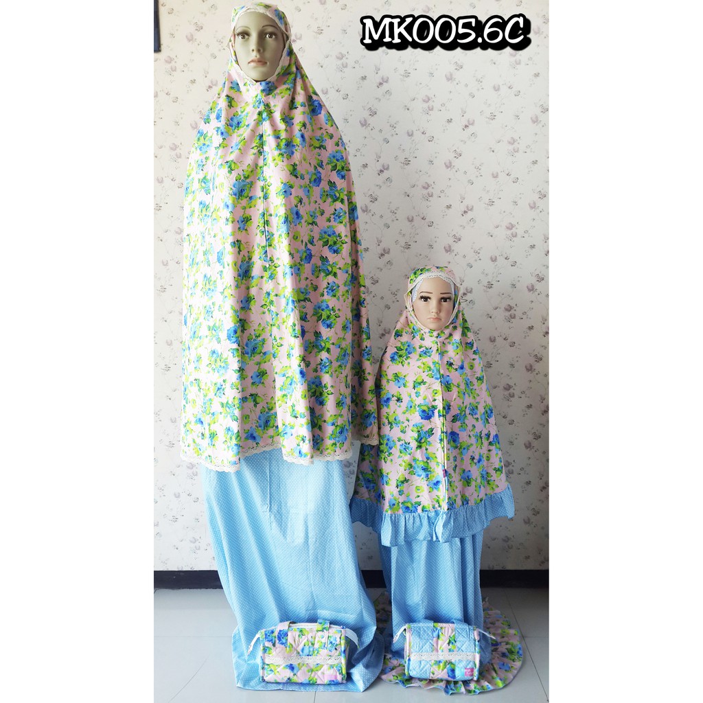 mukenah couple ibu anak / mukenah anak dan ibu / mukenah ibu dan anak 2 tahun