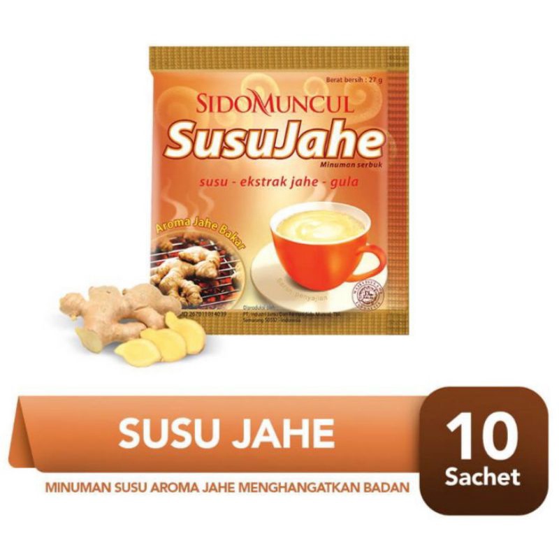 

SUSU JAHE SIDOMUNCUL 27gr (1 Renceng Isi 10 Sachet)