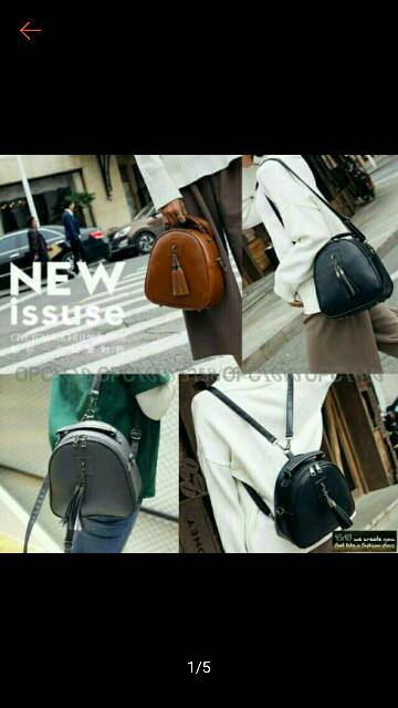 Tas sling bag lonceng bisa di ransel /tas murah meriah