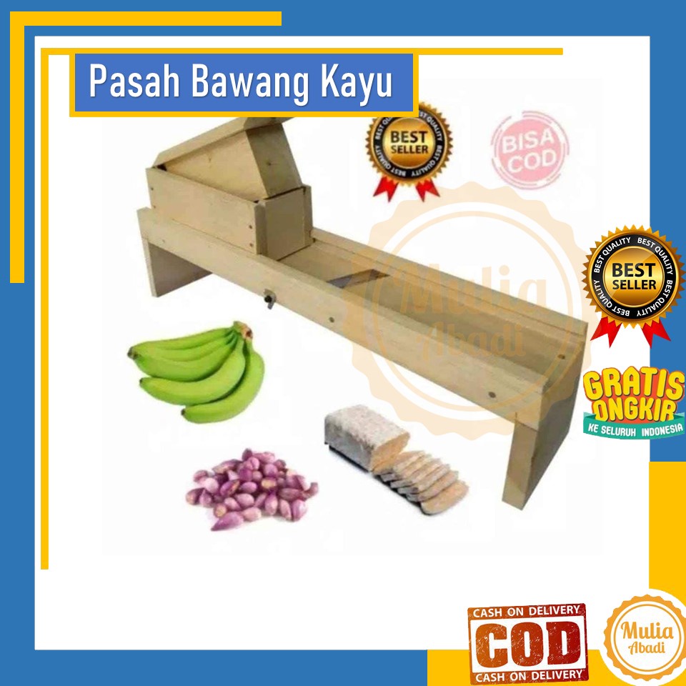 Pasah Bawang, Alat Pemotong Bawang, alat potong Keripik irisan bawang Dari Kayu Best Quality