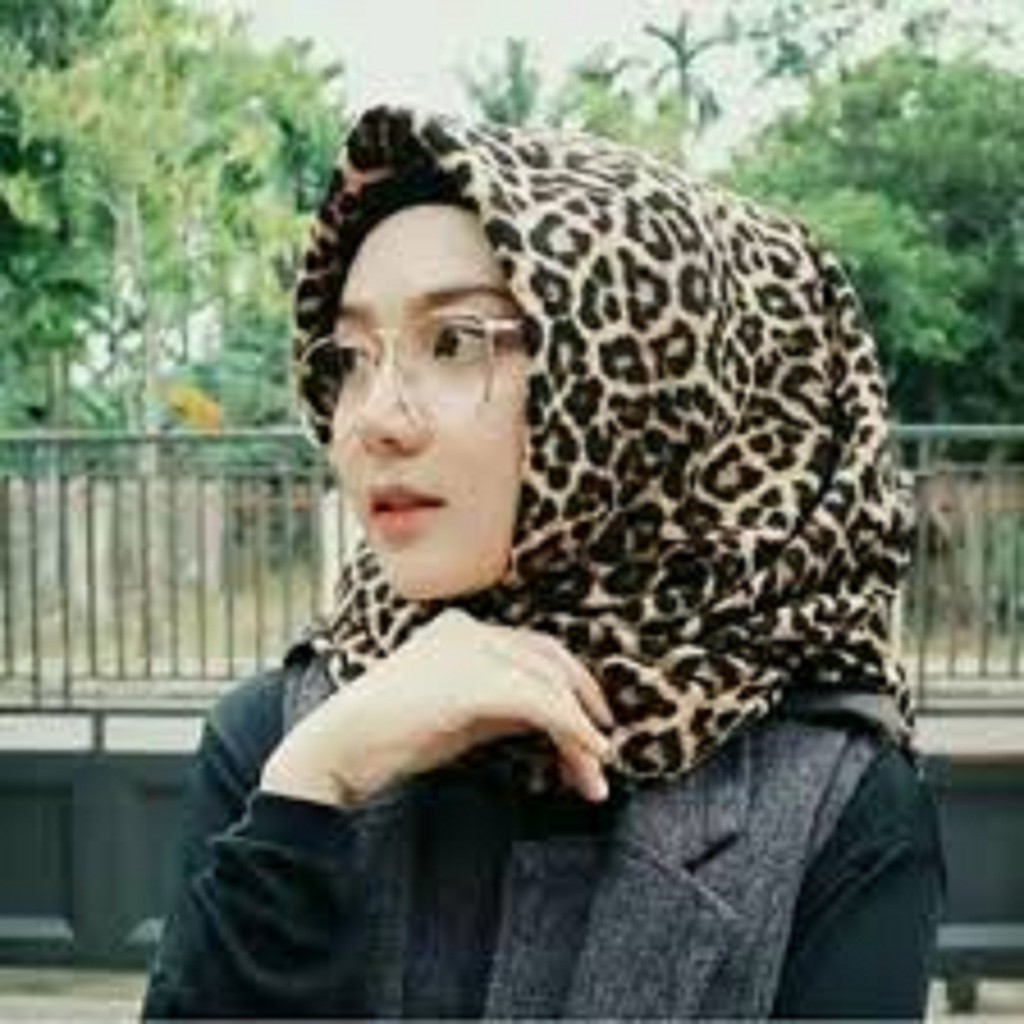 ECER - JILBAB SEGIEMPAT WOLPEACH WOLFIS MOTIF MACAN LEOPARD +- 115 X115-5