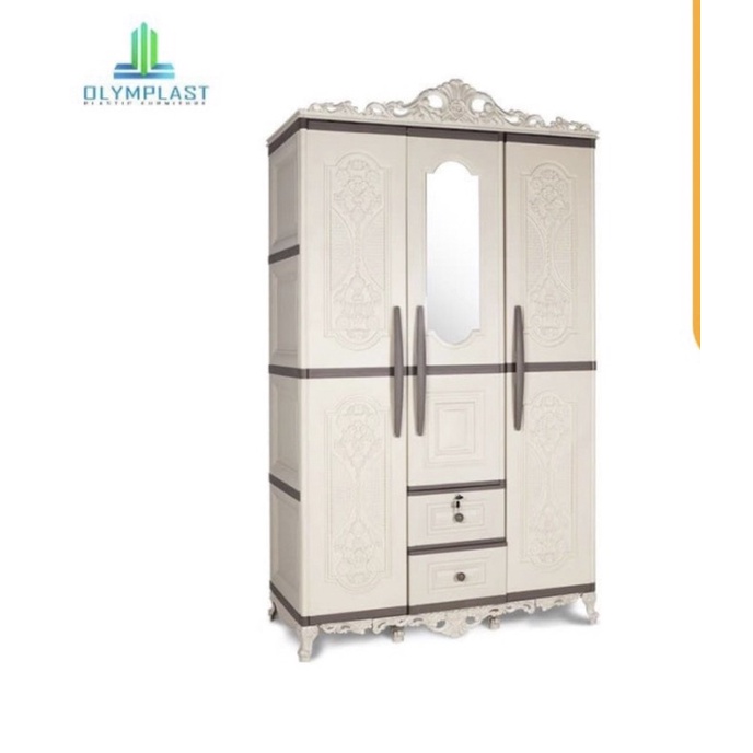 lemari pakaian plastik lemari olymplast 3 pintu